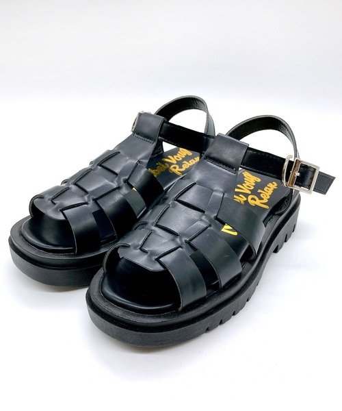 Noubel Voug Relax（ヌーベルヴォーグリラックス）の「グルカデザイン厚底サンダル（サンダル・レディース・ブラック/ホワイト・L/LL/M/S）」の9枚目の写真