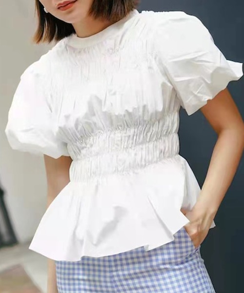 attiree(アティレー)の「ギャザープリーツブラウス(シャツ/ブラウス)」 - WEAR
