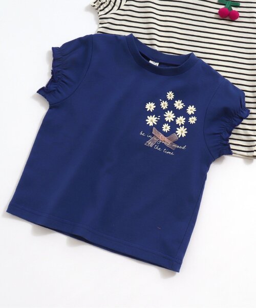apres les cours（アプレレクール）の「【WEB限定/新色追加】4柄パフ袖Tシャツ（Tシャツ/カットソー・キッズ・ピンク/その他2/ブルー/クリーム/イエロー/ラベンダー・100/120/130/110/80/90/140）」の3枚目の写真