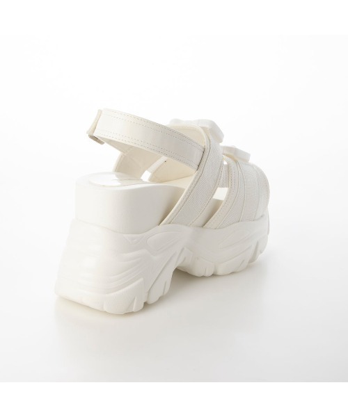 Mafmof(マフモフ)の「Mafmof(マフモフ)厚底ボリュームソールスポーツサンダル(サンダル・レディース・ブラック/ホワイト・LL/M/S/L)」の10枚目の写真