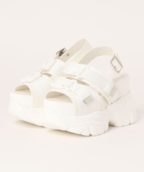 Mafmof(マフモフ)の「Mafmof(マフモフ)厚底ボリュームソールスポーツサンダル(サンダル・レディース・ブラック/ホワイト・LL/M/S/L)」の18枚目の写真