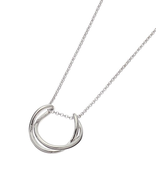 UNTITLED（アンタイトル）の「◆ウエーブクロストップネックレス（ネックレス・レディース・シルバー/ゴールド・99）」の2枚目の写真