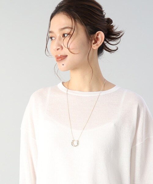 UNTITLED（アンタイトル）の「◆ウエーブクロストップネックレス（ネックレス・レディース・シルバー/ゴールド・99）」の7枚目の写真