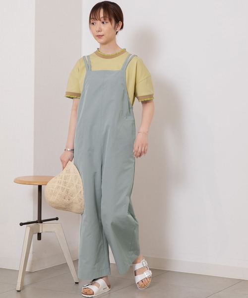 POU DOU DOU（プードゥドゥ）の「ダブルストラップオールインワン（つなぎ/オールインワン・レディース・ブラック/ブルー/ベージュ・3）」の13枚目の写真