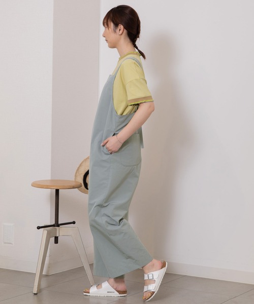 POU DOU DOU（プードゥドゥ）の「ダブルストラップオールインワン（つなぎ/オールインワン・レディース・ブラック/ブルー/ベージュ・3）」の20枚目の写真