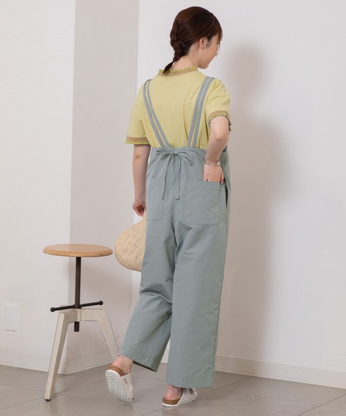 POU DOU DOU（プードゥドゥ）の「ダブルストラップオールインワン（つなぎ/オールインワン・レディース・ブラック/ブルー/ベージュ・3）」の17枚目の写真