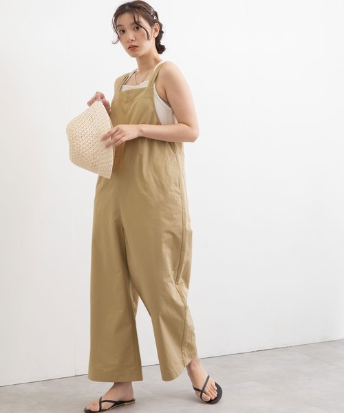 POU DOU DOU（プードゥドゥ）の「ダブルストラップオールインワン（つなぎ/オールインワン・レディース・ブラック/ブルー/ベージュ・3）」の14枚目の写真