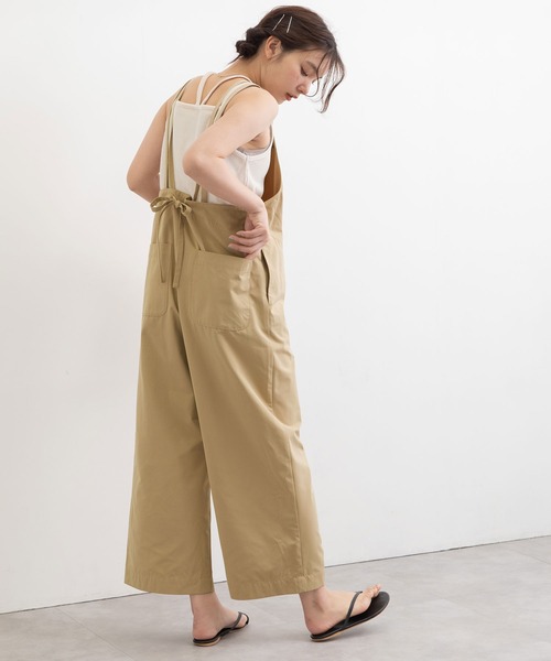 POU DOU DOU（プードゥドゥ）の「ダブルストラップオールインワン（つなぎ/オールインワン・レディース・ブラック/ブルー/ベージュ・3）」の21枚目の写真