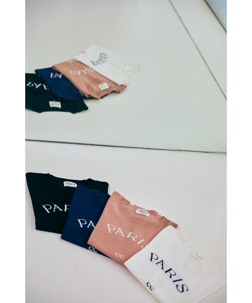 Soir,5 COCOTTE PARIS(ソワールイブニングココットパリ)の「PARIS ニットトップス(Tシャツ/カットソー・レディース・ピンクベージュ/ネイビー/ホワイト/ブラック・FREE)」の7枚目の写真