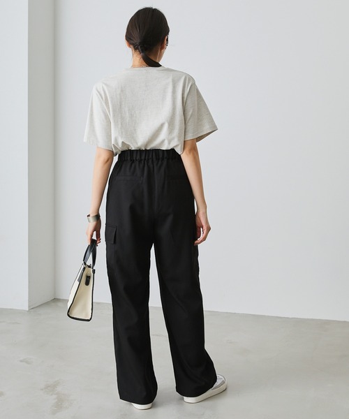 forksy.(フォルクシー)の「【forksy.】スラックスワイドカーゴパンツ(カーゴパンツ・レディース・グレー/ブラック・S/M/L)」の14枚目の写真