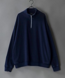 SITRY（シトリー）の「half zip Indigo dyeing pull over /ハーフジップ インディゴ染め プルオーバー（スウェット）」