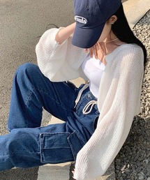 BEIDELLI | [BELLIDE MADE] ルーズフィットサマーボレロカーディガン(カーディガン/ボレロ)