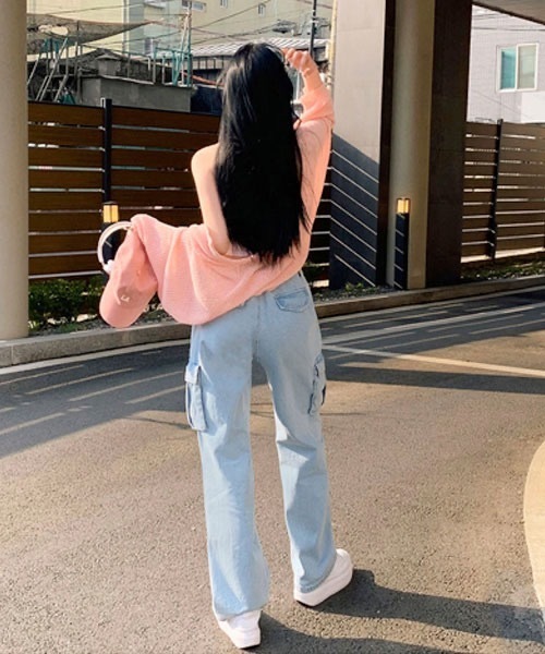 BEIDELLI（ベイデリー）の「[BELLIDE MADE] ルーズフィットサマーボレロカーディガン（カーディガン/ボレロ・レディース・ピンク/ベージュ/アイボリー・FREE）」の10枚目の写真