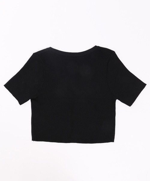 PHILLY(フィリー)の「レースアップ半袖ピチトップス(Tシャツ/カットソー・レディース・ブラック/ホワイト・FREE)」の15枚目の写真