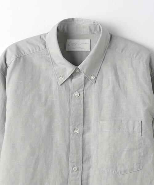 green label relaxing(グリーンレーベルリラクシング)の「イージーリネン ボタンダウンカラー 7分袖 シャツ(シャツ/ブラウス・メンズ・グレー/ケリー/ロイヤルブルー・S/M/XL/L/XXL)」の12枚目の写真
