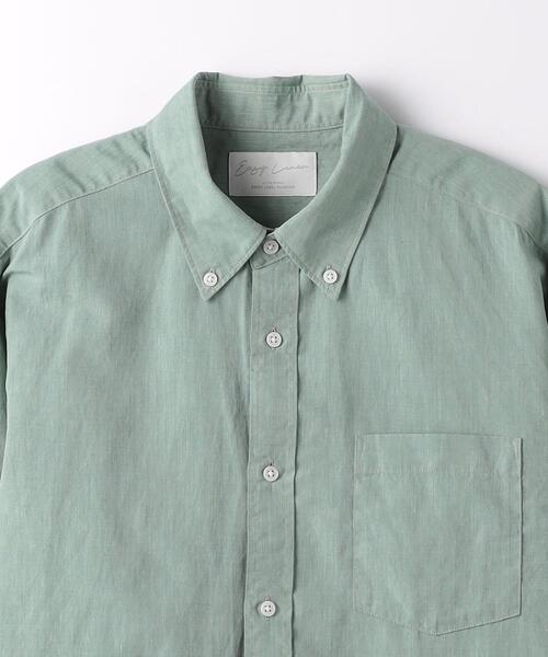 green label relaxing(グリーンレーベルリラクシング)の「イージーリネン ボタンダウンカラー 7分袖 シャツ(シャツ/ブラウス・メンズ・グレー/ケリー/ロイヤルブルー・S/M/XL/L/XXL)」の20枚目の写真