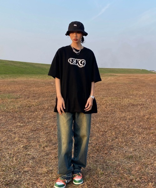 MGV(エムジーヴィー)の「ハートバックロゴTシャツ(Tシャツ/カットソー・レディース・ベージュ/ブラウン/ブラック・MEDIUM/LARGE/X-LARGE)」の7枚目の写真
