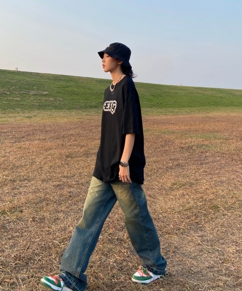 MGV(エムジーヴィー)の「ハートバックロゴTシャツ(Tシャツ/カットソー・レディース・ベージュ/ブラウン/ブラック・MEDIUM/LARGE/X-LARGE)」の9枚目の写真