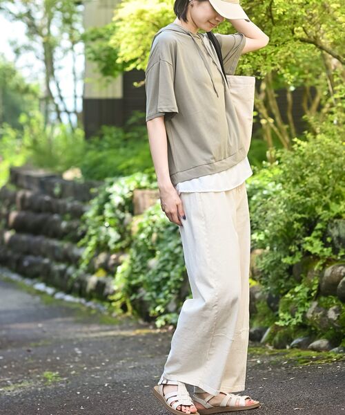 rps（アールピーエス）の「フェイクレイヤードカットパーカー（パーカー・レディース・ブラック/ブルー/カーキ/ベージュ系その他/チャコールグレー/グレー/その他・フリー）」の22枚目の写真