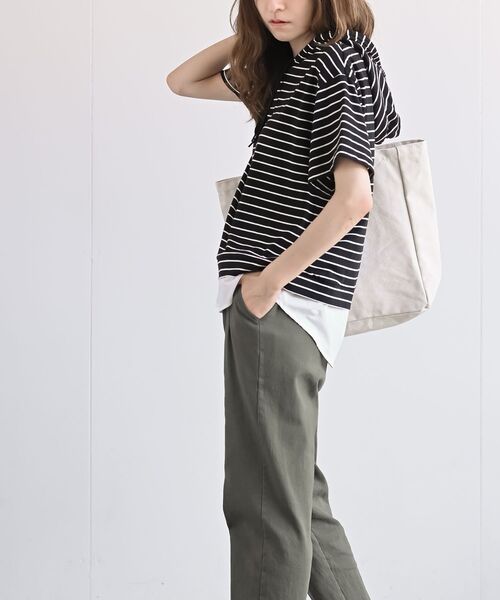 rps（アールピーエス）の「フェイクレイヤードカットパーカー（パーカー・レディース・ブラック/ブルー/カーキ/ベージュ系その他/チャコールグレー/グレー/その他・フリー）」の16枚目の写真