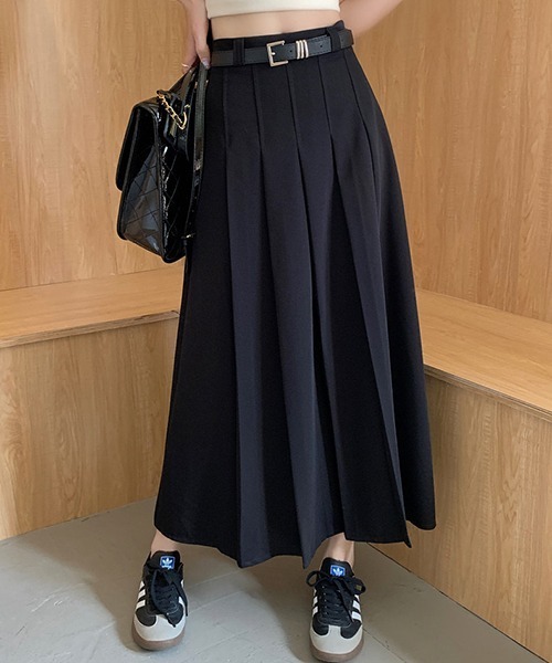 Chick（チック）の「▲pleat long skirt/プリーツロングスカート（スカート・レディース・グレー/ブラック・S/M/L）」の20枚目の写真