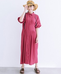 haco!（ハコ）の「【スザンヌさんコラボ】着心地も気分も向上！のびのび過ごせる　やわらか素材の包み込みONE-PIECE by LOVE&PEACE PROJECT（ワンピース）」