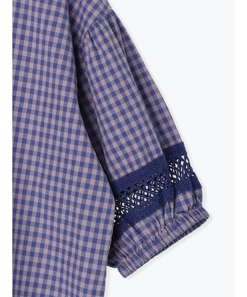 Samansa Mos2(サマンサ モスモス)の「袖レース切替Tブラウス(シャツ/ブラウス・レディース・イエロー/パープル/ブラウン/ブラック/オフホワイト/グリーン・F)」の11枚目の写真