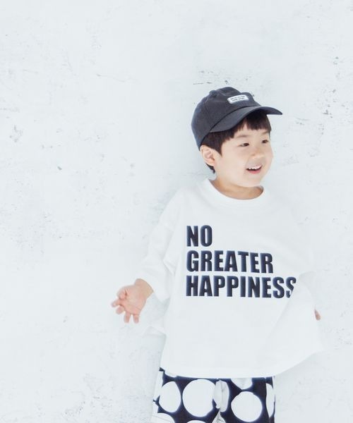 LOWRYS FARM（ローリーズファーム）の「ロゴプリントＴシャツ　904524（Tシャツ/カットソー・キッズ・グレー/ブルー/ホワイト×ブルー/ホワイト×ブラック・110cm/120cm/130cm/140cm/150cm）」の2枚目の写真