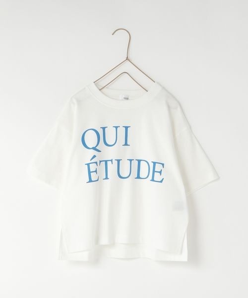 LOWRYS FARM（ローリーズファーム）の「ロゴプリントＴシャツ　904524（Tシャツ/カットソー・キッズ・グレー/ブルー/ホワイト×ブルー/ホワイト×ブラック・110cm/120cm/130cm/140cm/150cm）」の5枚目の写真