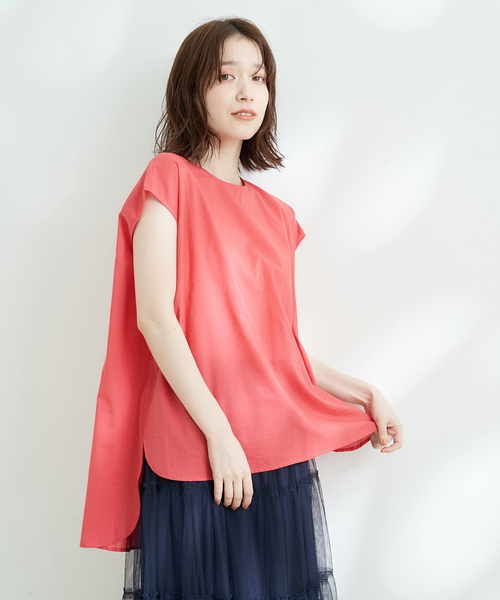 Jayro(ジャイロ)の「キャンブリックフレンチ袖シャツブラウス(シャツ/ブラウス・レディース・イエロー/グリーン/ホワイト系その他/ピンク/ブルー/ブラック・M)」の6枚目の写真