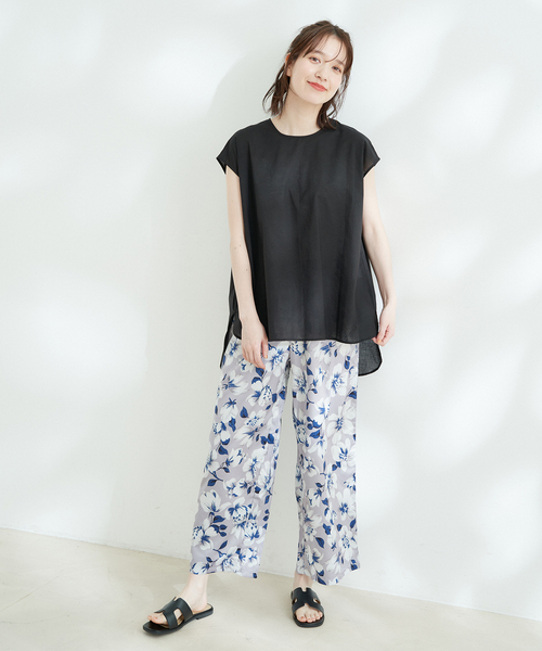 Jayro(ジャイロ)の「キャンブリックフレンチ袖シャツブラウス(シャツ/ブラウス・レディース・イエロー/グリーン/ホワイト系その他/ピンク/ブルー/ブラック・M)」の11枚目の写真