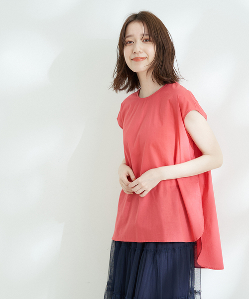 Jayro(ジャイロ)の「キャンブリックフレンチ袖シャツブラウス(シャツ/ブラウス・レディース・イエロー/グリーン/ホワイト系その他/ピンク/ブルー/ブラック・M)」の17枚目の写真