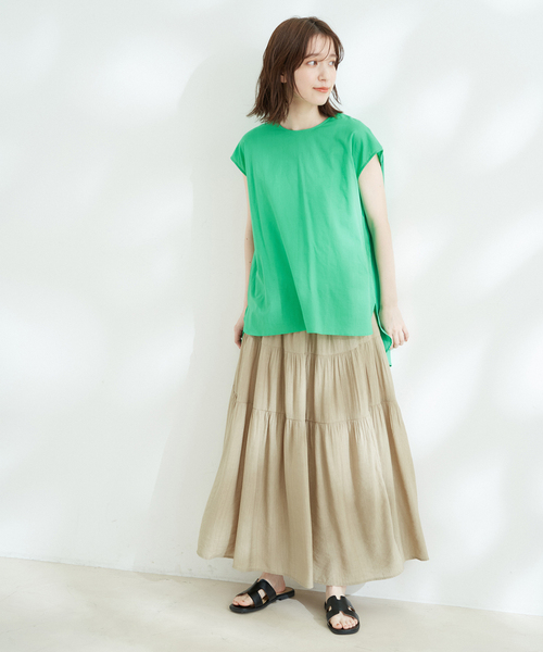 Jayro(ジャイロ)の「キャンブリックフレンチ袖シャツブラウス(シャツ/ブラウス・レディース・イエロー/グリーン/ホワイト系その他/ピンク/ブルー/ブラック・M)」の21枚目の写真