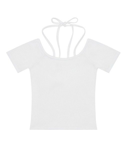LUVISTRUE(ラヴイズトゥルー)の「A'GEM/9 × .kom『LUV IS TRUE/ラブ イズ トゥルー』 OFF SHOULDER TEE/オフショルダー Tシャツ 半袖 カットソー(Tシャツ/カットソー・レディース・ホワイト/ブラック・FREE)」の12枚目の写真