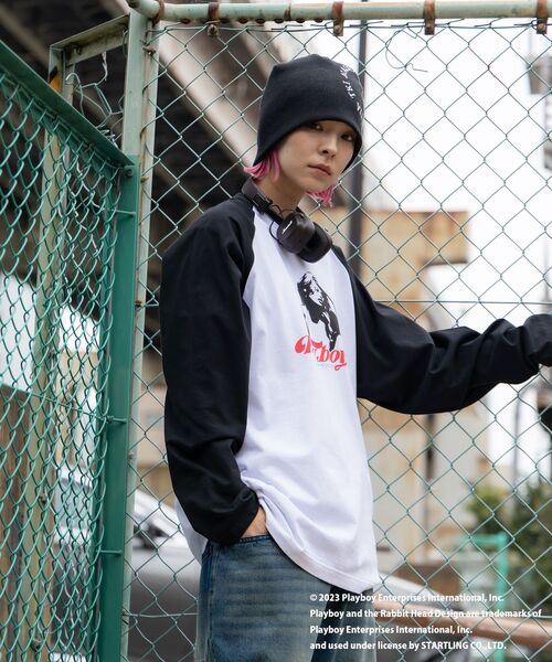 PLAYBOY（プレイボーイ）の「【SEQUENZ】 PLAYBOY RAGLAN L/S