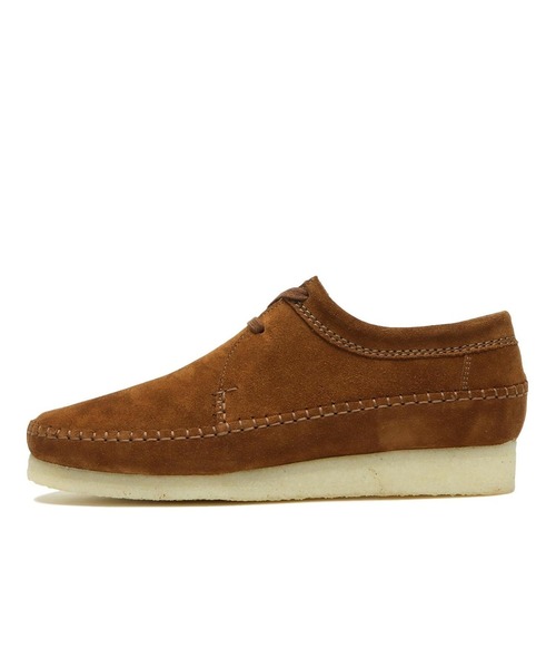 Clarks(クラークス)の「WEAVER 26165082(モカシン/デッキシューズ・メンズ・ブラウン・6h/7/7h/8/10/8h/9h/9/6)」の1枚目の写真