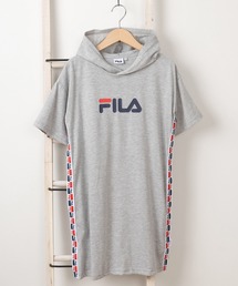FILA（フィラ）の「【FILA/フィラ】ブランドロゴ サイドラインテープ切り替えデザイン フード付き半袖Tシャツ 【140ｃｍ-160ｃｍ】（Tシャツ/カットソー・キッズ）」