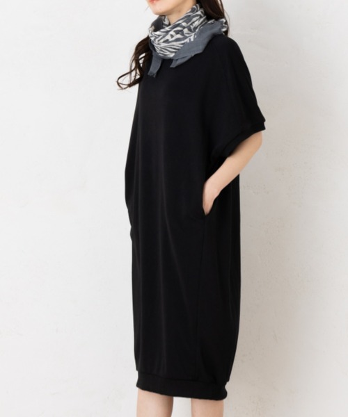 aunt lily(アントリリー)の「コクーンシルエットワンピース(ワンピース・レディース・ピンク/ブラック/ブルー・M/L/LL/S)」の1枚目の写真