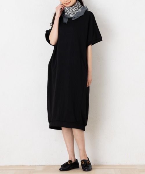 aunt lily(アントリリー)の「コクーンシルエットワンピース(ワンピース・レディース・ピンク/ブラック/ブルー・M/L/LL/S)」の4枚目の写真