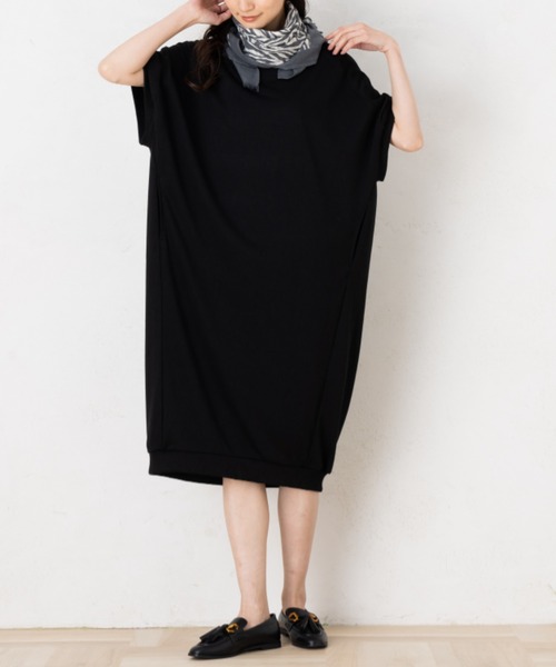 aunt lily(アントリリー)の「コクーンシルエットワンピース(ワンピース・レディース・ピンク/ブラック/ブルー・M/L/LL/S)」の5枚目の写真