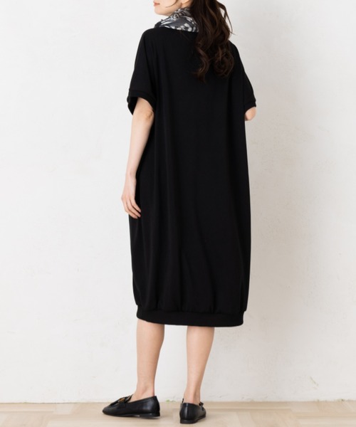 aunt lily(アントリリー)の「コクーンシルエットワンピース(ワンピース・レディース・ピンク/ブラック/ブルー・M/L/LL/S)」の7枚目の写真