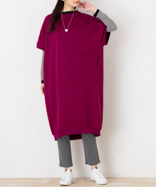 aunt lily(アントリリー)の「コクーンシルエットワンピース(ワンピース・レディース・ピンク/ブラック/ブルー・M/L/LL/S)」の13枚目の写真