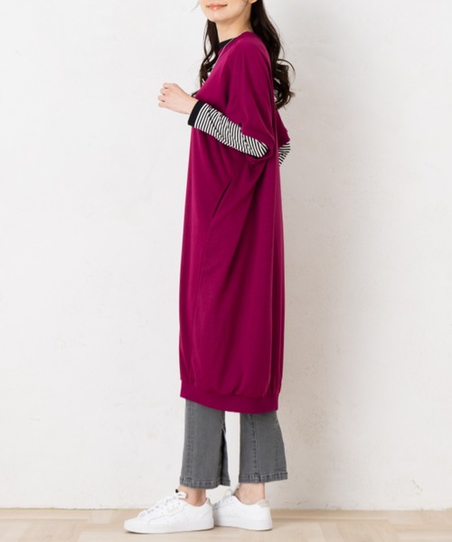 aunt lily(アントリリー)の「コクーンシルエットワンピース(ワンピース・レディース・ピンク/ブラック/ブルー・M/L/LL/S)」の14枚目の写真
