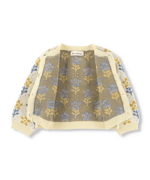 BRANSHES（ブランシェス）の「【ベビー】花柄ニットカーディガン（その他ベビーウェア・キッズ・アイボリー・FREE）」の7枚目の写真