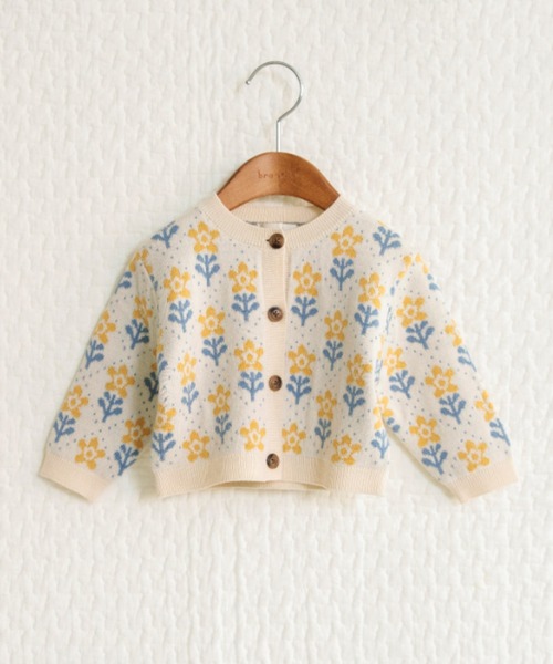 BRANSHES（ブランシェス）の「【ベビー】花柄ニットカーディガン（その他ベビーウェア・キッズ・アイボリー・FREE）」の5枚目の写真