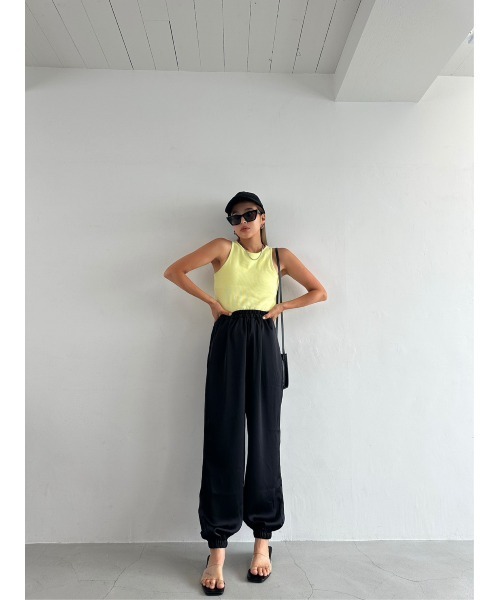 TRUNC（トランクエイティーエイト）の「Rib American Sleeve Tank Top（タンクトップ・レディース・ネイビー/イエロー・FREE）」の10枚目の写真