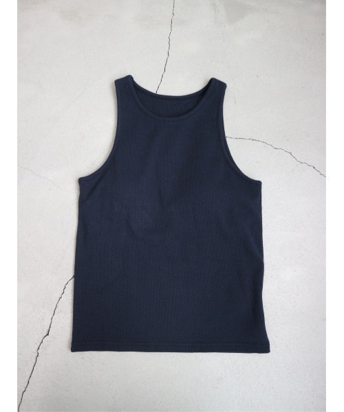 TRUNC（トランクエイティーエイト）の「Rib American Sleeve Tank Top（タンクトップ・レディース・ネイビー/イエロー・FREE）」の14枚目の写真