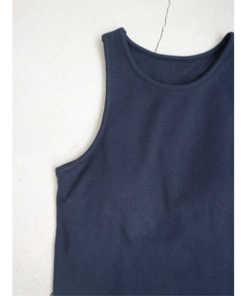 TRUNC（トランクエイティーエイト）の「Rib American Sleeve Tank Top（タンクトップ・レディース・ネイビー/イエロー・FREE）」の17枚目の写真