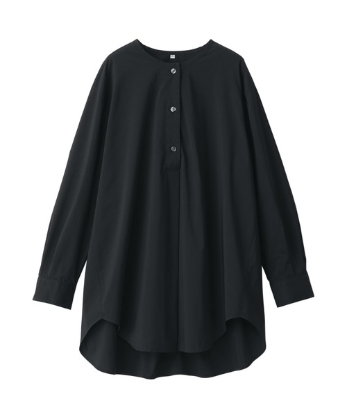 無印良品(ムジルシリョウヒン)の「乾きやすいブロード長袖チュニック(チュニック・レディース・ブラウン系3/ブラック/グレー系その他2/ホワイト・M/L/S/XXL/XL/XS)」の18枚目の写真