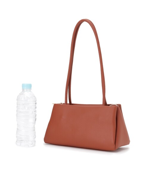 grove（グローブ）の「◆ロングハンドルあおりトート（トートバッグ・レディース・ブラック/グレー/ダークオレンジ・00）」の4枚目の写真